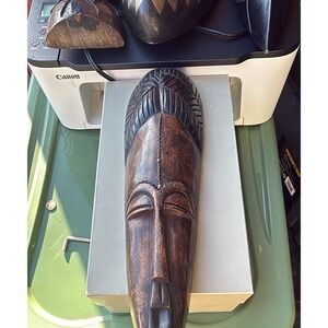 Hand Carved African Style Wooden Mask